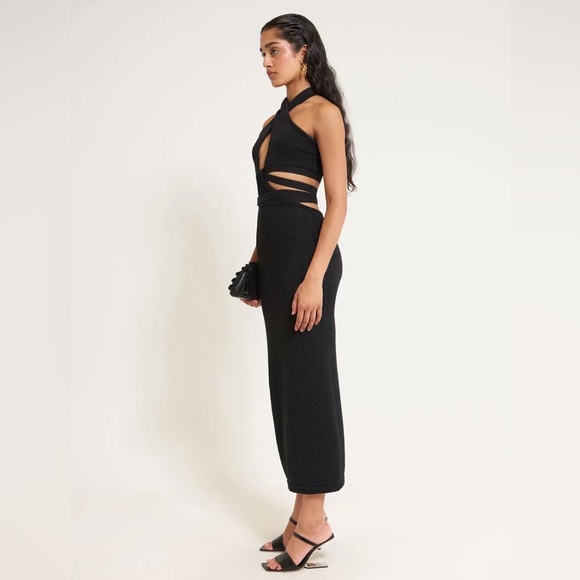 Cult Gaia Aziza knit dress black xs KD1904YNBLCXS - Picture 8 of 8
